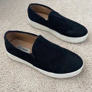 Steve Madden Women’s Platform Slides Black 7.5